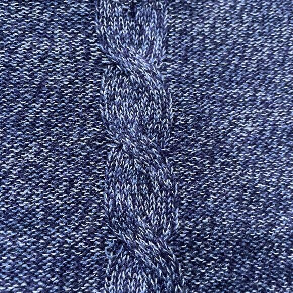 Catherines Sweater Blue Mid Cable Knit Light Flowy 3/4 Sweater Size 2X - Picture 7 of 8